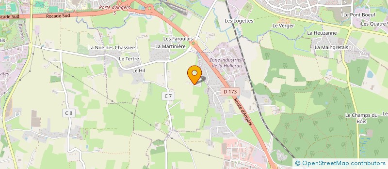 localisation de l'entreprise BREIZH FIBRE à RENNES