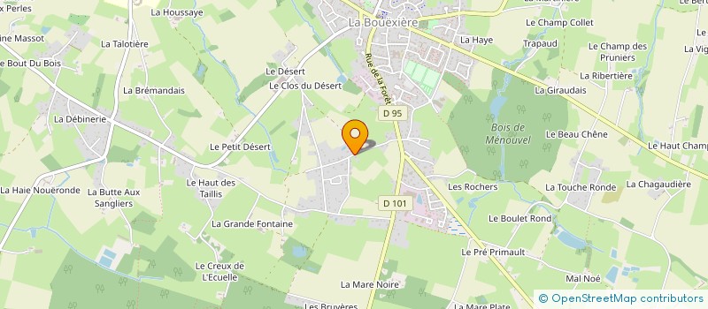 localisation de l'entreprise BREIZH FLUIDES à LA BOUEXIERE