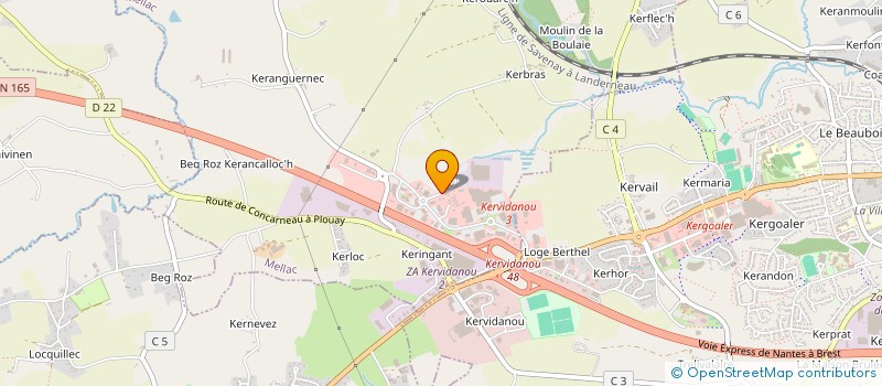 localisation de l'entreprise BREIZH FOODS  MELLAC