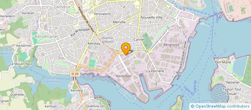 localisation de l'entreprise BREIZH GEL à LORIENT