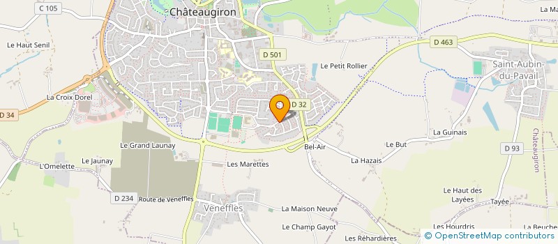 localisation de l'entreprise BREIZH GREFFIER  CHATEAUGIRON