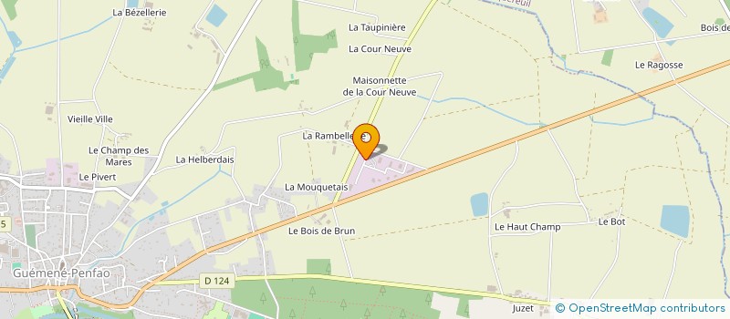 localisation de l'entreprise BREIZH HOME à GUEMENE-PENFAO
