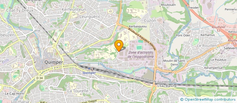 localisation de l'entreprise BREIZH IA à QUIMPER