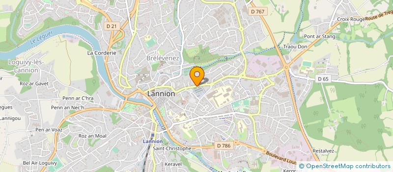 localisation de l'entreprise BREIZH INFORMATIK  LANNION