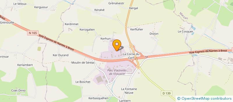 localisation de l'entreprise BREIZH ISOLATION à AMBON