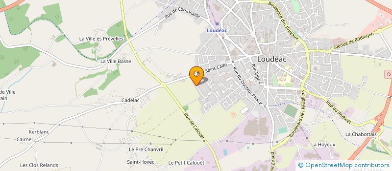 localisation de l'entreprise BREIZH JARDIN à LOUDEAC