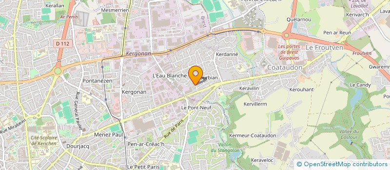 localisation de l'entreprise BREIZH KALI-ESKRIMA  GUIPAVAS