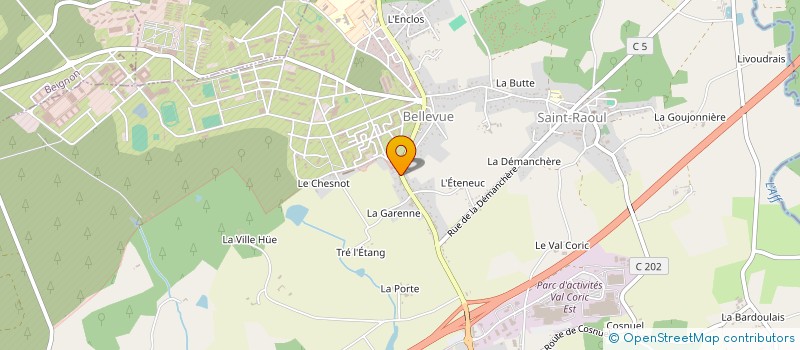 localisation de l'entreprise BREIZH KILTS  BEIGNON