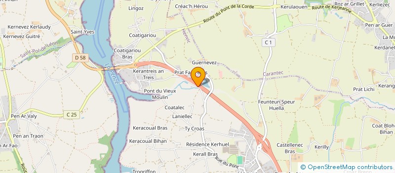 localisation de l'entreprise BREIZH KRAMPOUZ  HENVIC