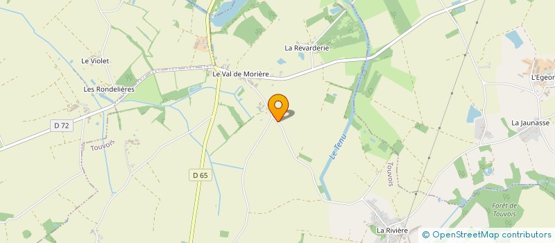 localisation de l'entreprise BREIZH-LAIT  TOUVOIS