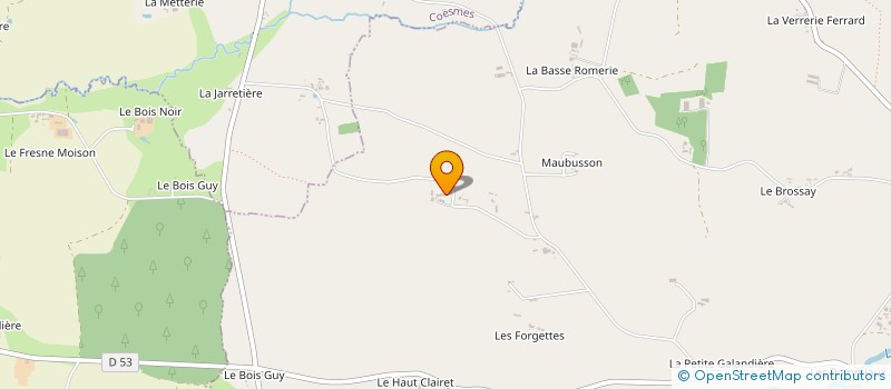localisation de l'entreprise BREIZH LAIT à MARTIGNE-FERCHAUD