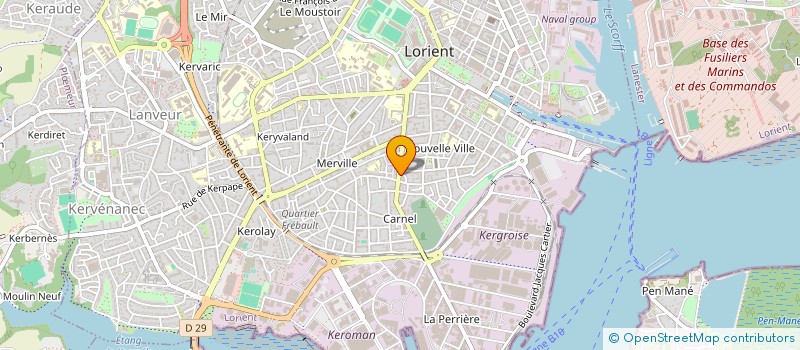 localisation de l'entreprise BREIZH LIMOUSIN  LORIENT