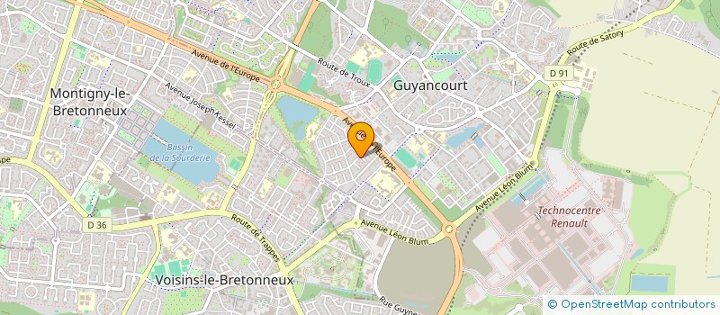 localisation de l'entreprise BREIZH LM  GUYANCOURT