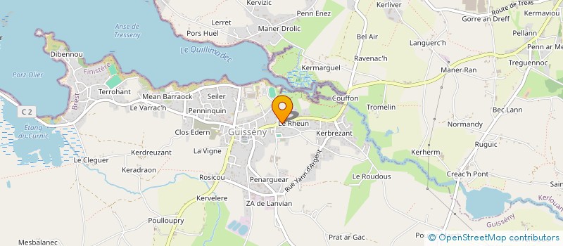 localisation de l'entreprise BREIZH LSGM  GUISSENY