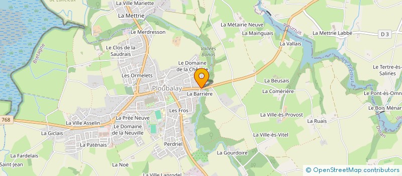 localisation de l'entreprise BREIZH MA PROD'  BEAUSSAIS-SUR-MER