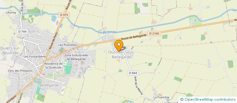 localisation de l'entreprise BREIZH MANAGEMENT à OUZOUER-SOUS-BELLEGARDE