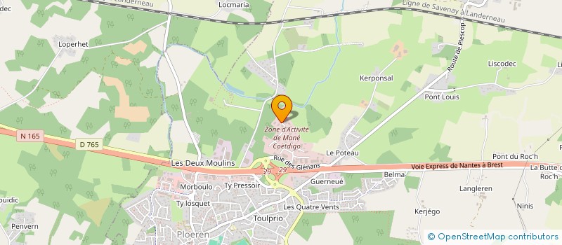 localisation de l'entreprise BREIZH MECA MAT  PLOEREN