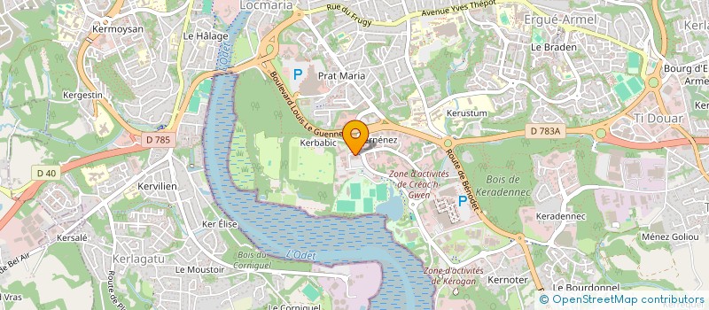 localisation de l'entreprise BREIZH MINING à QUIMPER