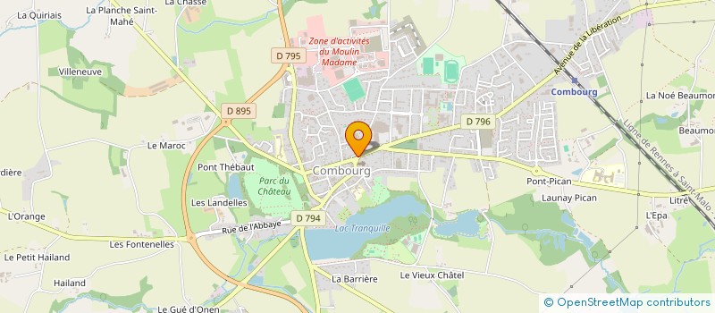 localisation de l'entreprise BREIZH'MOOV  COMBOURG