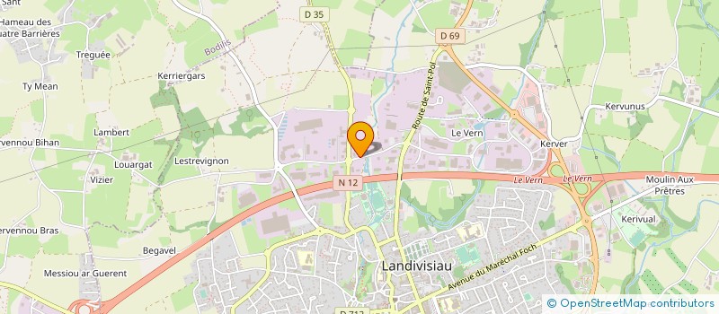 localisation de l'entreprise BREIZH MULTIMEDIA à LANDIVISIAU