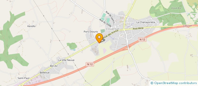localisation de l'entreprise BREIZH OVO à LOUARGAT