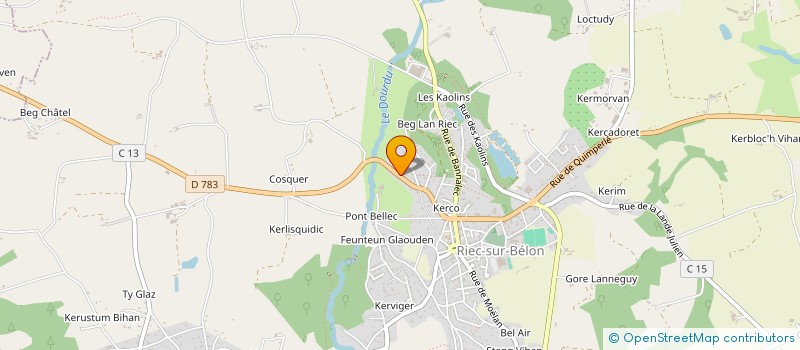 localisation de l'entreprise BREIZH PIECES AUTO 29  RIEC-SUR-BELON