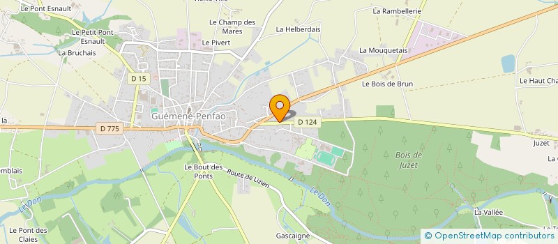 localisation de l'entreprise BREIZH PMS  GUEMENE-PENFAO