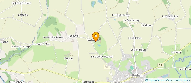 localisation de l'entreprise BREIZH POSE MENUISERIE à CREDIN
