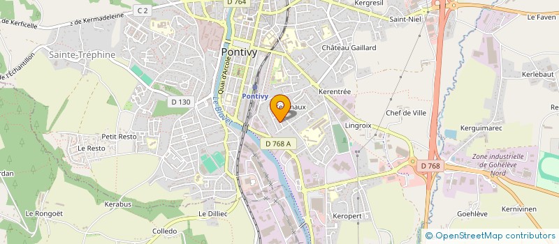localisation de l'entreprise BREIZH PREFA à PONTIVY