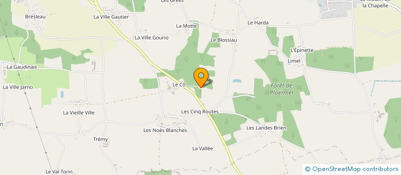 localisation de l'entreprise BREIZH PUB SAS  PLOERMEL