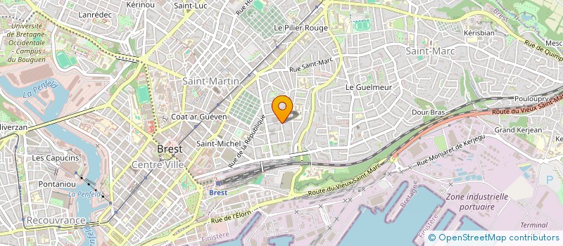localisation de l'entreprise BREIZH PUNAISES DETECTION CANINE à BREST