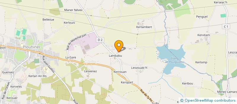 localisation de l'entreprise BREIZH QUANT  PLOUHINEC