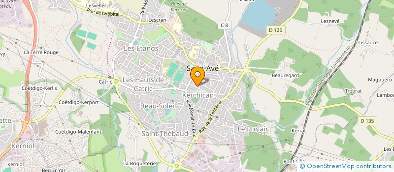 localisation de l'entreprise BREIZH - RC  SAINT-AVE