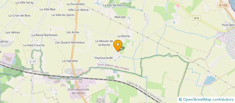 localisation de l'entreprise BREIZH RD  SAINT-MELOIR-DES-ONDES