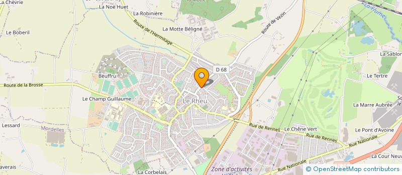 localisation de l'entreprise BREIZH SECOURS MEDICAL  LE RHEU