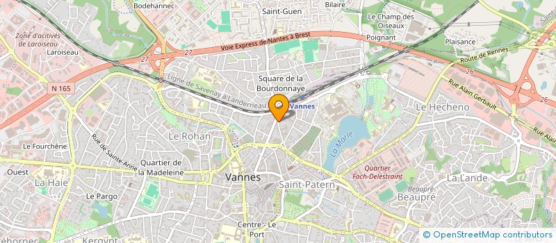 localisation de l'entreprise BREIZH SERRURERIE à VANNES