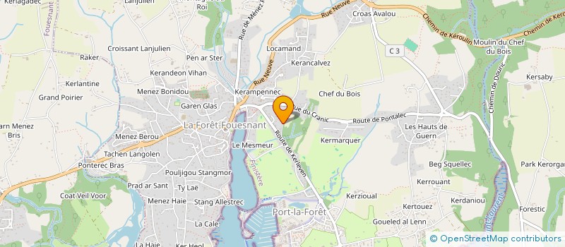 localisation de l'entreprise BREIZH SOLIRAID  LA FORET-FOUESNANT