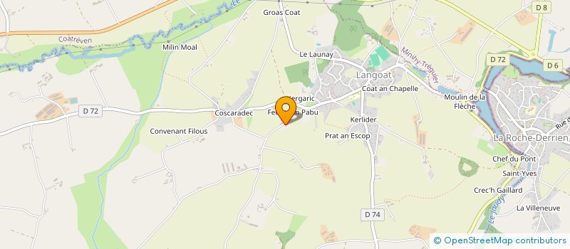 localisation de l'entreprise BREIZH SPS à LANGOAT