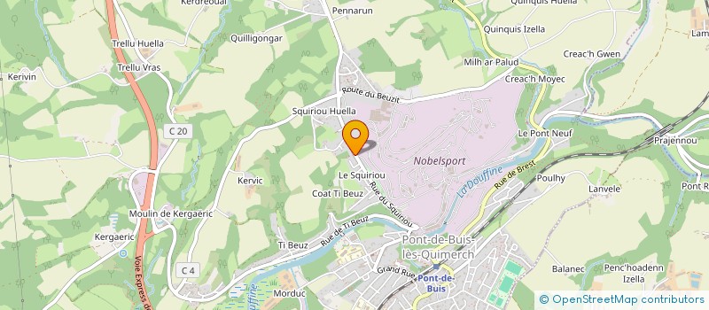 localisation de l'entreprise BREIZH STEAMPUNK SOCIETY (BSPS)  PONT-DE-BUIS-LES-QUIMERCH