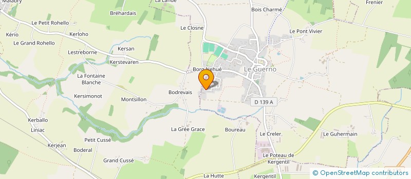 localisation de l'entreprise BREIZH SWELL  LE GUERNO