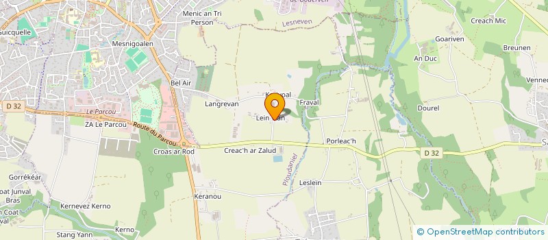 localisation de l'entreprise BREIZH THONIC à PLOUDANIEL