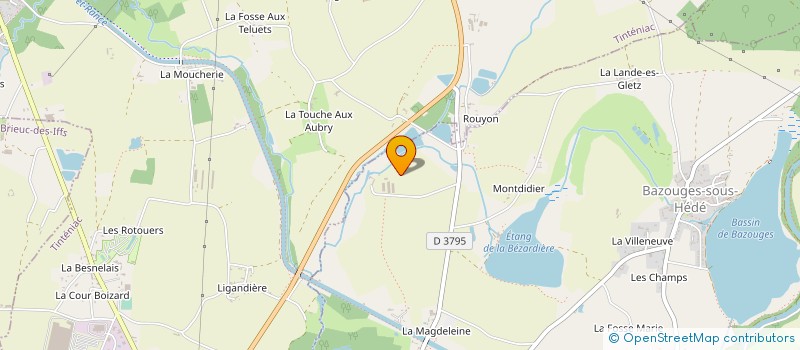 localisation de l'entreprise BREIZH TOITURES SERVICES NUISIBLES à HEDE-BAZOUGES