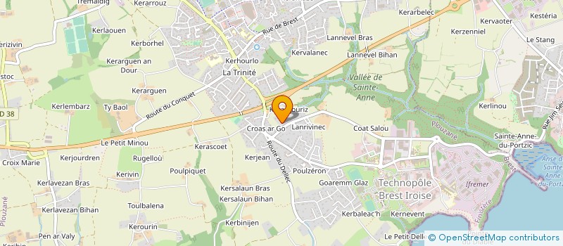 localisation de l'entreprise BREIZH TRANSPORT INNOVATION  PLOUZANE