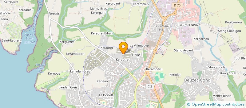 localisation de l'entreprise BREIZH TROC'H ESKEMM  CONCARNEAU