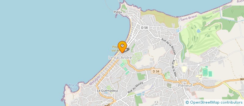 localisation de l'entreprise BREIZH VA à PLENEUF-VAL-ANDRE