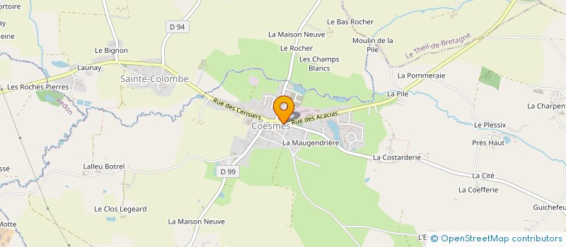 localisation de l'entreprise BREIZH VIANDE  COESMES