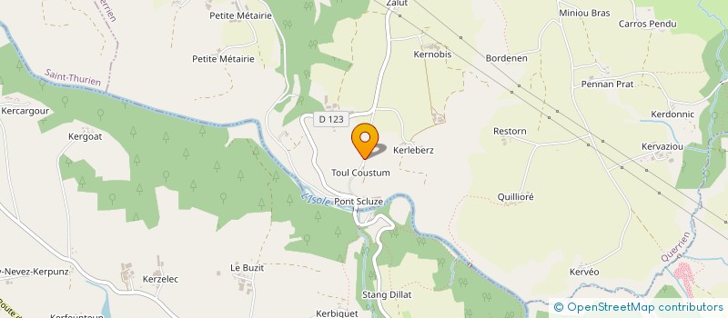 localisation de l'entreprise BREIZHEA  QUERRIEN