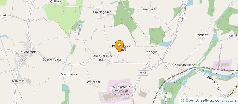 localisation de l'entreprise BREIZHLEG  NEULLIAC