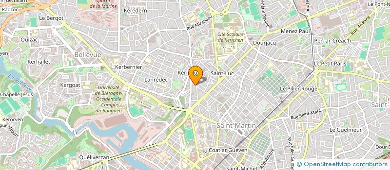 localisation de l'entreprise BREIZHONG à BREST
