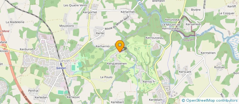 localisation de l'entreprise BREIZHOPS  GESTEL